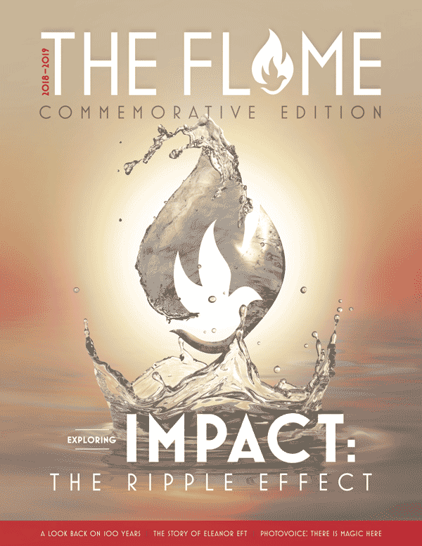 Cover art for the 2019 Flame magazine